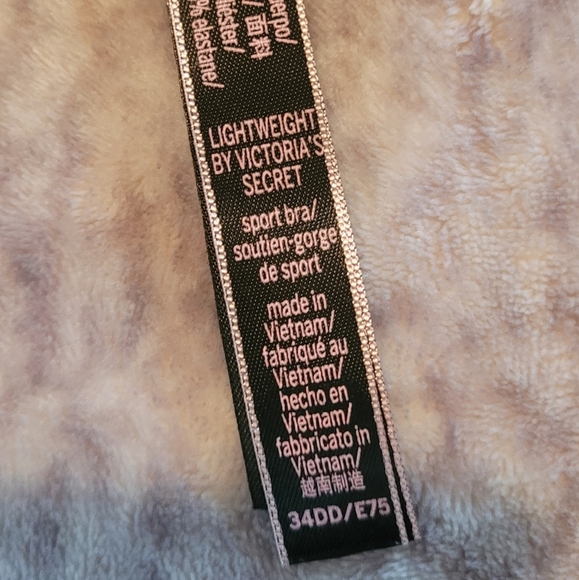 VICTORIA'S SECRET Allegro black running yoga athletic sports bra top, size 34DD - Picture 6 of 7